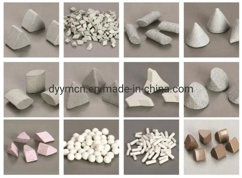 Mass Finishing Tumbling Stones Vibration Machine Deburring Polishing Media